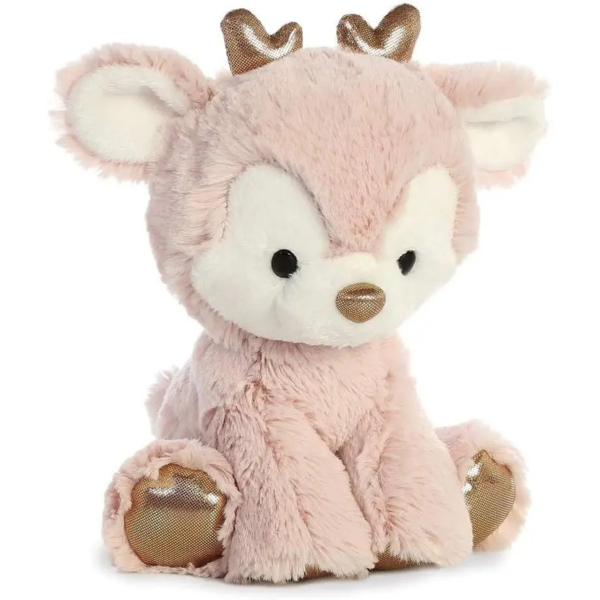 Мягкая игрушка Aurora Holiday Олененок, 20 см, пудровый (220492B) - Pampik