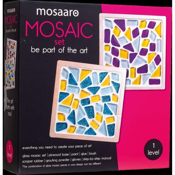 Стеклянная мозаика Mosaaro Подставка для чашек квадратная (MA1002) - Pampik