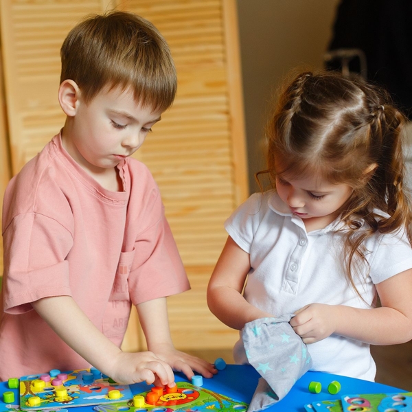 Деревянная мозаика Roter Kafer Зоопарк с мешочком (RW4004) - Pampik - 6