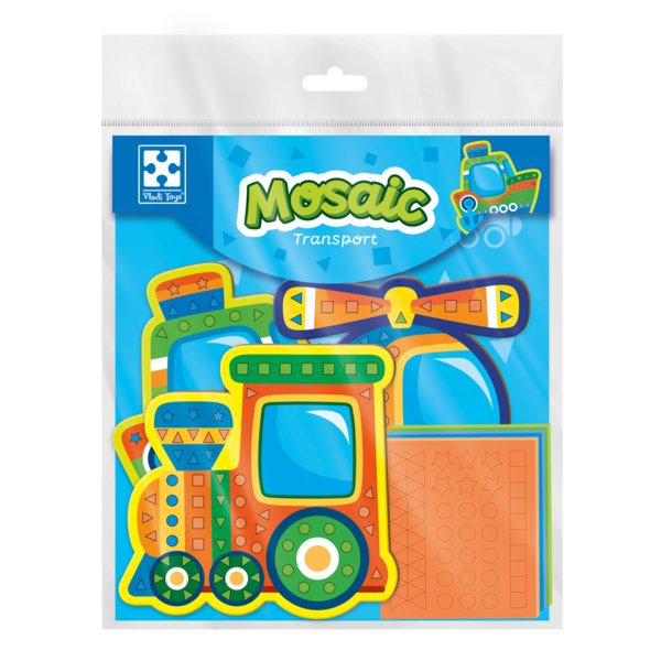 Набір для творчості Vladi Toys "Транспорт" м'яка мозаїка (VT4511-10) - Pampik