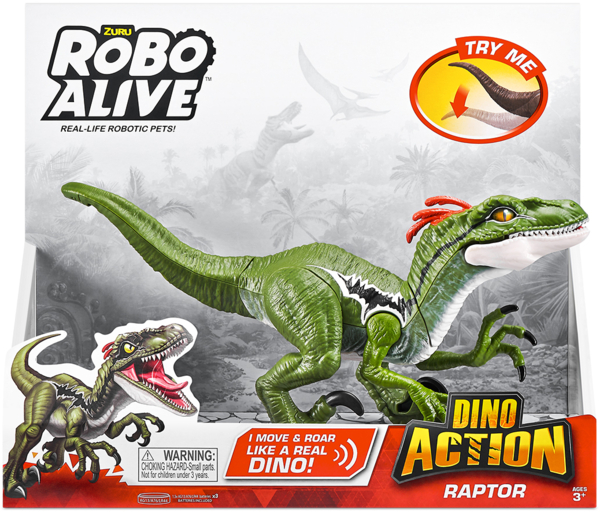 Інтерактивна іграшка Pets & Robo Alive Dino Action Раптор (7172) - Pampik - 6