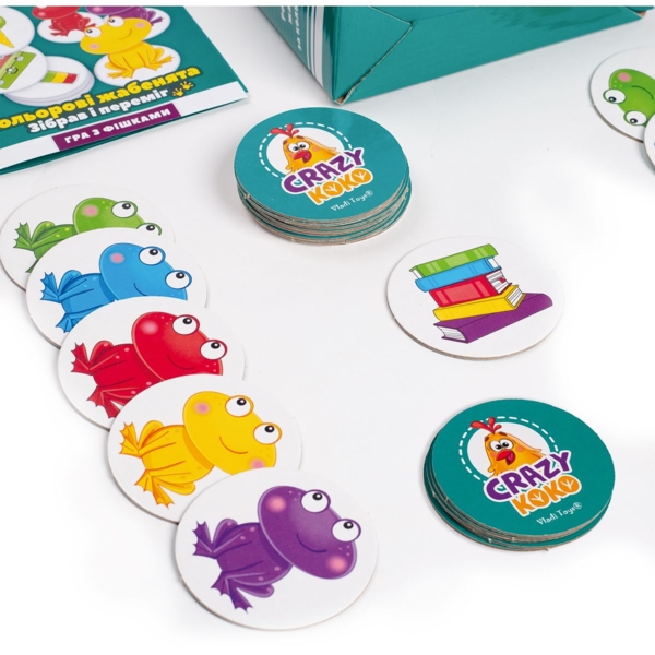 Игра настольная Vladi Toys Crazy Koko "Цветные лягушонки", укр. язык (VT8025-06) - Pampik - 3