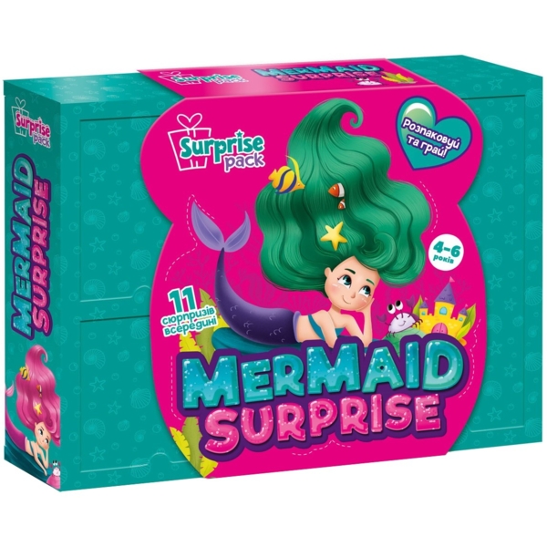 Набір для творчості Vladi Toys з сюрпризами "Русалонька", укр. мова (VT8080-05) - Pampik