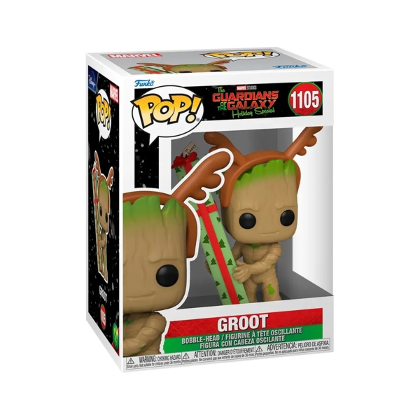 Игровая фигурка Funko Pop! Стражи галактики: Holiday Special Грут, 9,6 см (64332) - Pampik - 3
