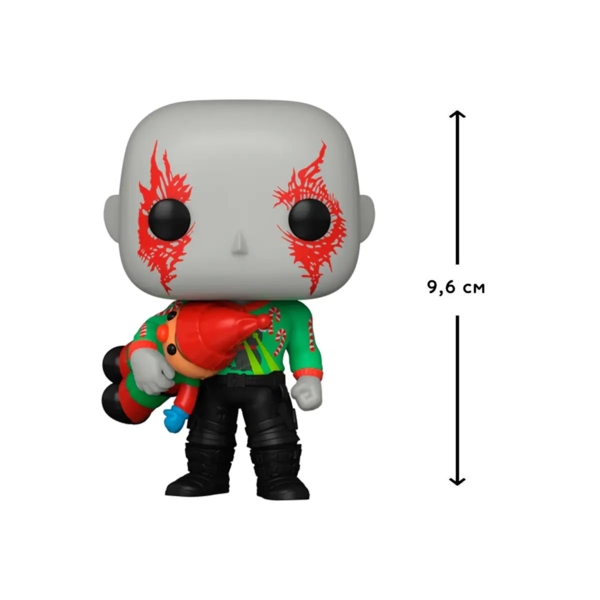 Ігрова фігурка Funko Pop! Вартові галактики: Holiday Special Дракс, 9,6 см (64330) - Pampik - 2