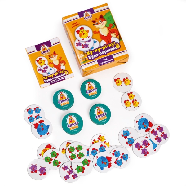 Настільна гра Vladi Toys Crazy Koko "Ку-ку-рі-ку!", укр. мова (VT8025-08) - Pampik - 2