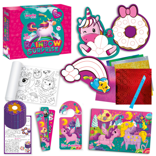 Набор для творчества Vladi Toys с сюрпризами "Радуга", укр.язык (VT8080-06) - Pampik - 2