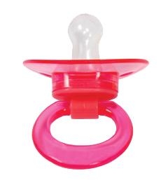 Пустышка силиконовая Курносики, круглая, 6-12 мес., розовый (7038 6+ рож) - Pampik