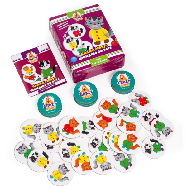 Игра настольная Vladi Toys Crazy Koko "Скажи Мяу!", укр. язык (VT8025-07) - Pampik - 2