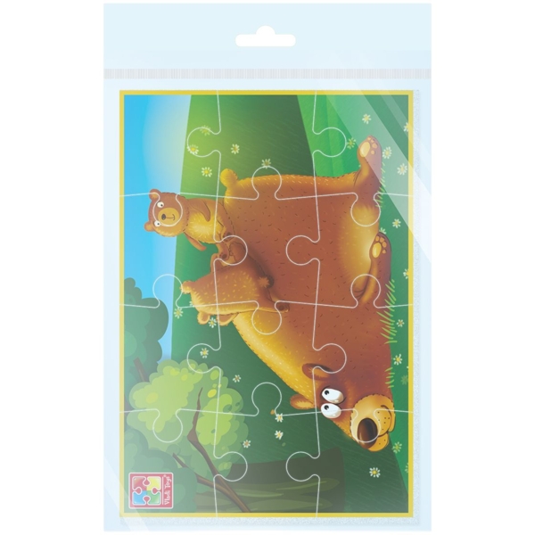 М'які пазли Vladi Toys Малюк зможе А5 "Ведмежата", 12 елементів (VT1103-98) - Pampik - 3