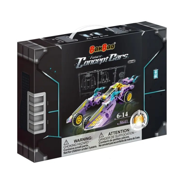 Конструктор BanBao Ексклюзивні авто Фіолетова галактика, 250 елементів (8641) - Pampik - 7