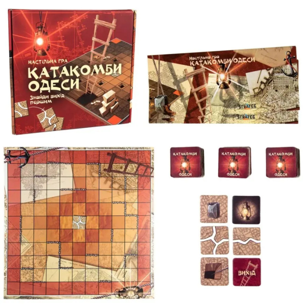 Настільна гра Strateg Катакомби Одеси, укр. мова (30285) - Pampik - 2