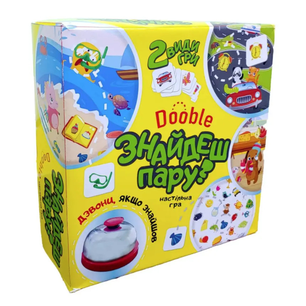Картка гра Strateg Знайди пару, укр. мова (30221) - Pampik
