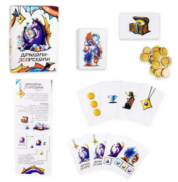 Настільна гра Strateg Дракони-Лепрекони, укр. мова (30282) - Pampik - 2