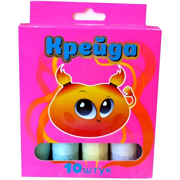 Крейда кольорова Strateg Куля, 10 шт. (50118) - Pampik