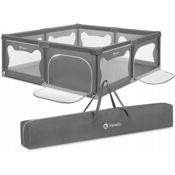 Манеж Lionelo, 187x207 см (LO-WILLOW XL GREY CONCRETE) - Pampik