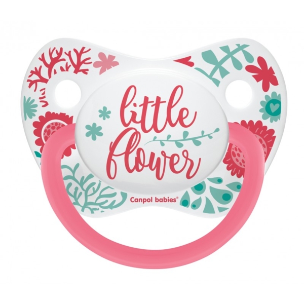 Силіконова анатомічна пустушка Canpol babies Wild Nature, корал, 0-6 міс. (23/285_cor) - Pampik