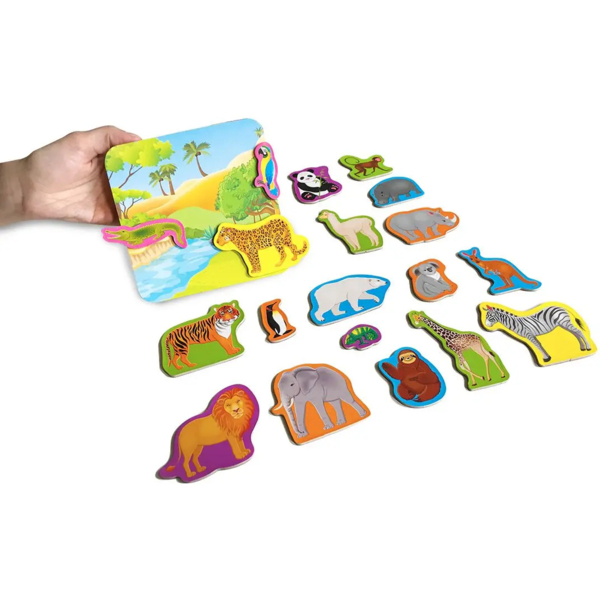 Магнітний набір Roter Kafer Зоопарк з дошкою (RK2090-02) - Pampik - 5
