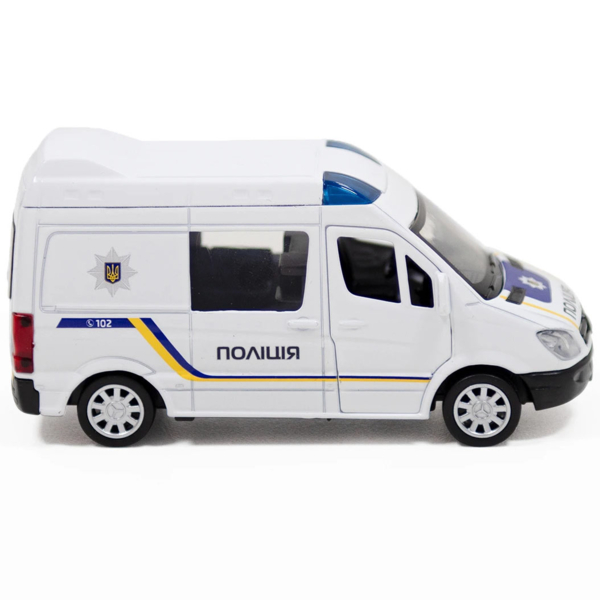 Автомодель TechnoDrive Mercedes-Benz Sprinter Полиция, 1:32, белый (250294) - Pampik - 4