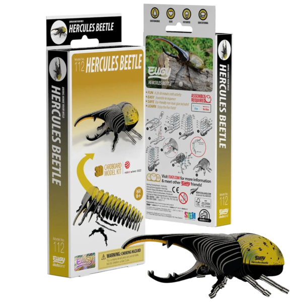Збірна 3Д модель Eugy Зоопарк Жук-геркулес (XEG-112) - Pampik - 6