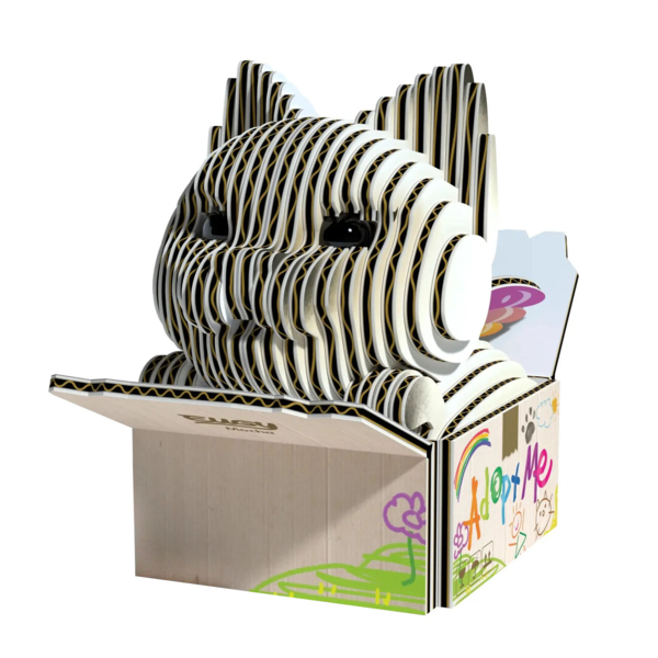 Збірна 3Д модель Eugy Зоопарк Кошеня сіамське (XEG-088) - Pampik - 2