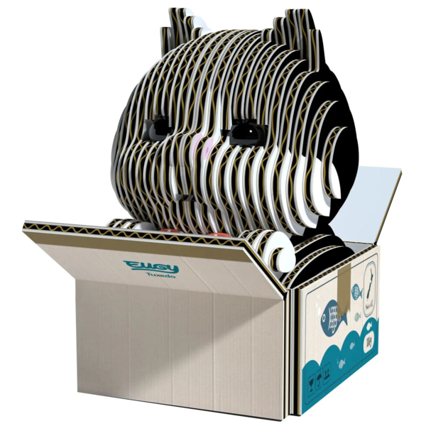 Збірна 3Д модель Eugy Зоопарк Кошеня чорно-біле (XEG-089) - Pampik - 2