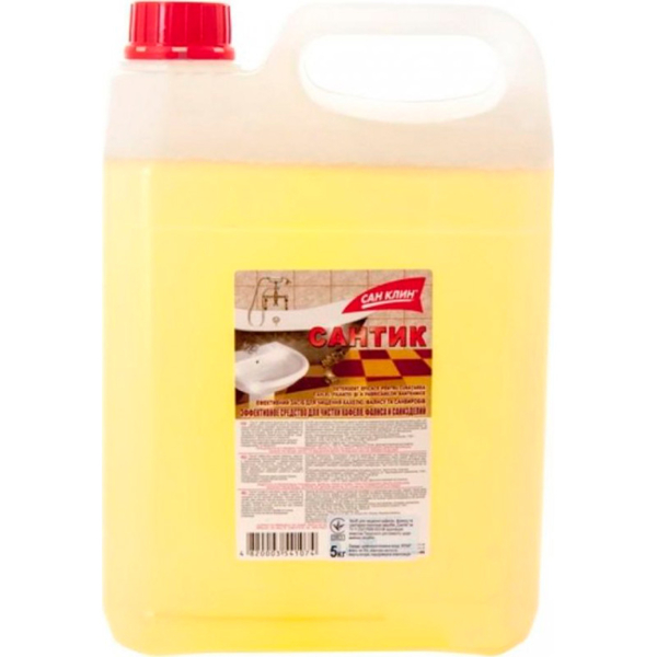 Средство очищающее San Clean Сантик для сантехники, 5 л - Pampik