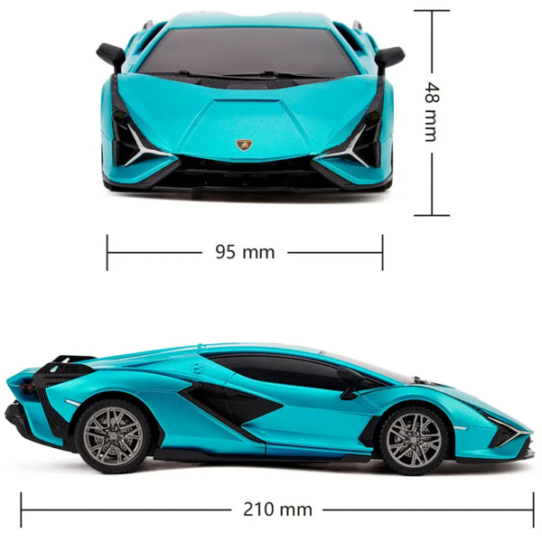 Автомобіль KS Drive на р/в Lamborghini Sian 1:24, 2.4Ghz, синій (124GLSB) - Pampik - 6