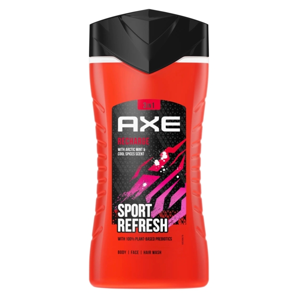 Гель для душа Axe Recharge Sport Refresh, 250 мл - Pampik