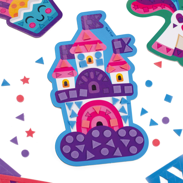 Набір для творчості Vladi Toys "Єдиноріг" м'яка мозаїка (VT4511-08) - Pampik - 4