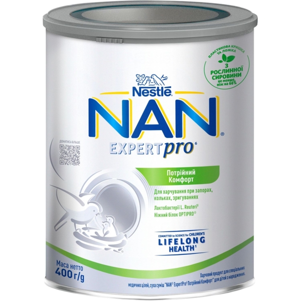 Сухая смесь NAN ExpertPro Тройной Комфорт для детей с рождения, 400 г - Pampik