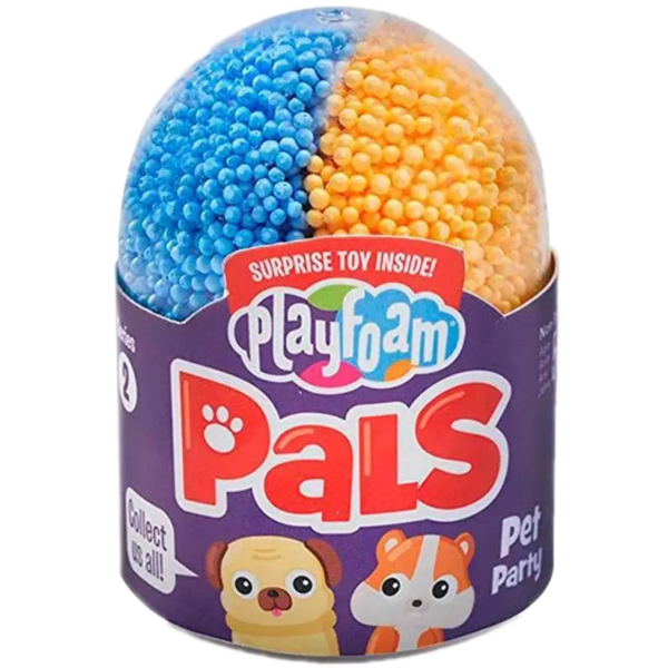 Шариковый пластилин Educational Insights S2 Забавные питомцы, с игрушкой-сюрпризом, синий с оранжевым (EI-1965) - Pampik