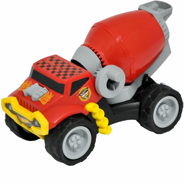 Бетонозмішувач Hot Wheels, червоний (2441) - Pampik