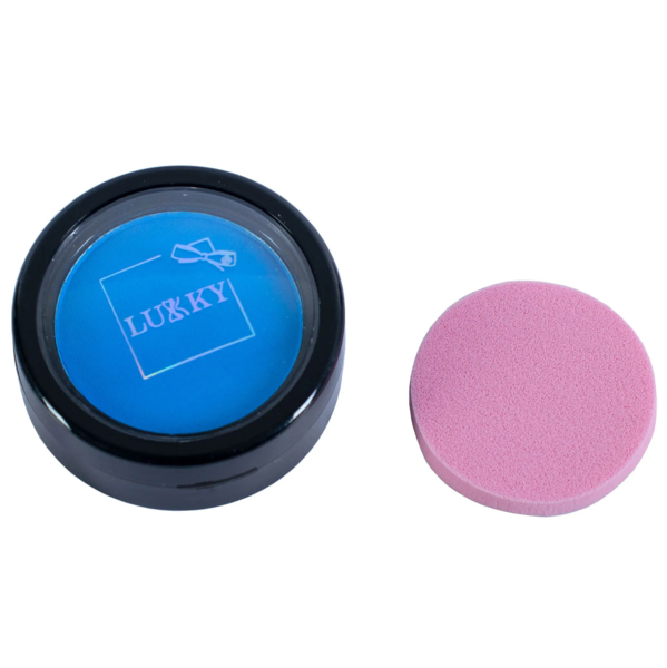 Детский пудровый мел для волос Lukky со спонжем, голубой (T11916) - Pampik - 2
