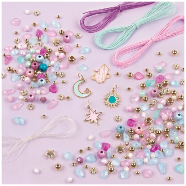 Набір для створення шарм-браслетів Make It Real Небесні камінці (MR1322) - Pampik - 5