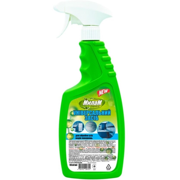 Універсальний засіб Мілам Chemical, для всіх поверхонь, 750 мл - Pampik