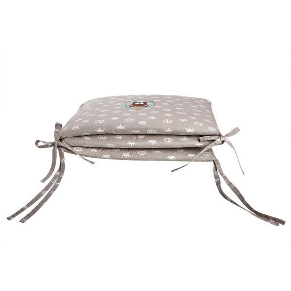 Защитный бортик в кроватку Papaella Корона, бежевый (08-13737) - Pampik - 10