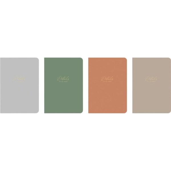 Зошит для записів MonAmi, А4, в клітинку, 80 аркушів, сірий (A4-IC-080-776K) - Pampik - 2