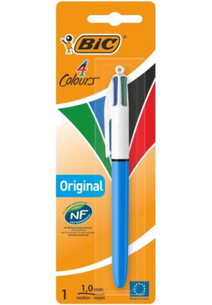 Ручка шариковая BIC 4 Colours Original, 1 мм, 4 цвета, 1 шт. (802077) - Pampik - 4