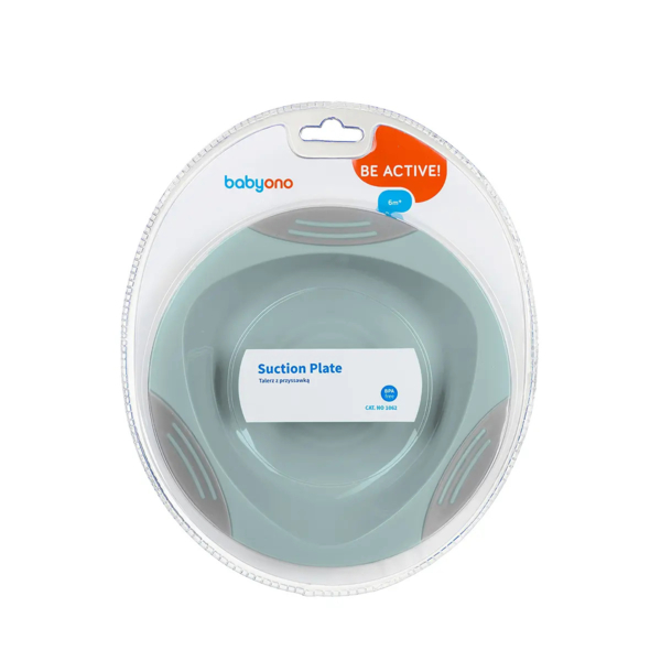 Тарелочка с присоской для детей BabyOno, зеленый (1062/04) - Pampik - 10