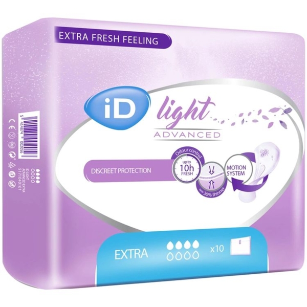 Урологічні прокладки iD Light Extra, 10 шт. - Pampik - 2