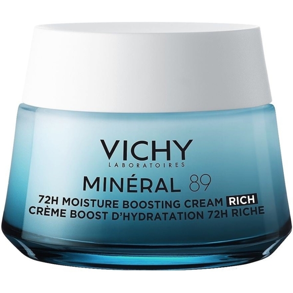 Насичений крем для сухої шкіри Vichy Mineral 89 Rich 72H Moisture Boosting Cream, 50 мл - Pampik