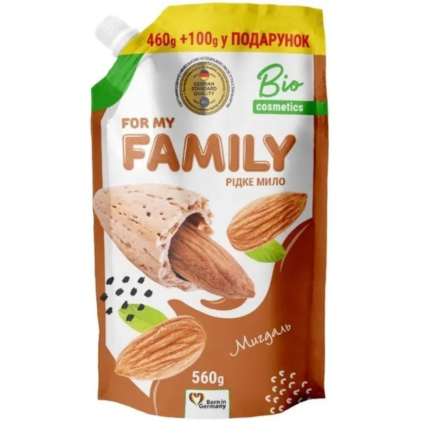 Рідке мило For My Family, мигдаль, 560 г - Pampik