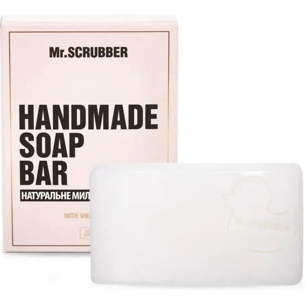 Брускове мило ручної роботи у подарунковій коробці Mr.Scrubber Кокос, 100 г - Pampik