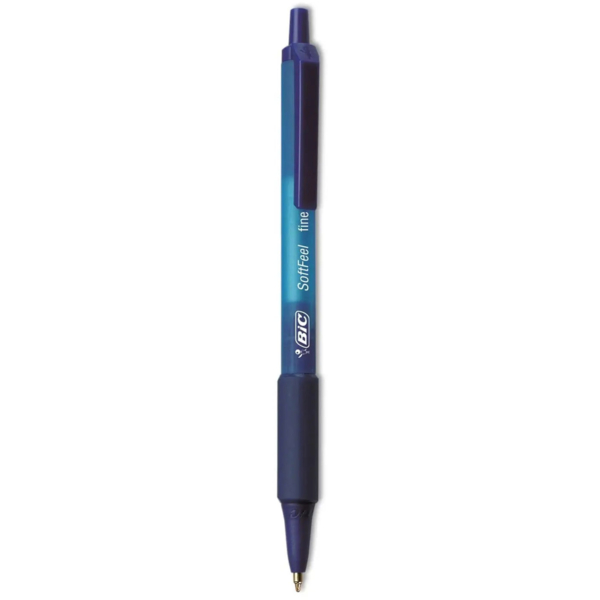 Ручка шариковая BIC Soft Feel Fine, синий, 3 шт. (893221) - Pampik - 2