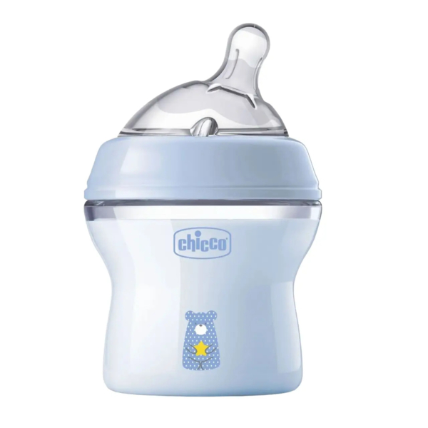 Бутылочка для кормления Chicco Natural Feeling Color, 150 мл, голубой (80811.21) - Pampik