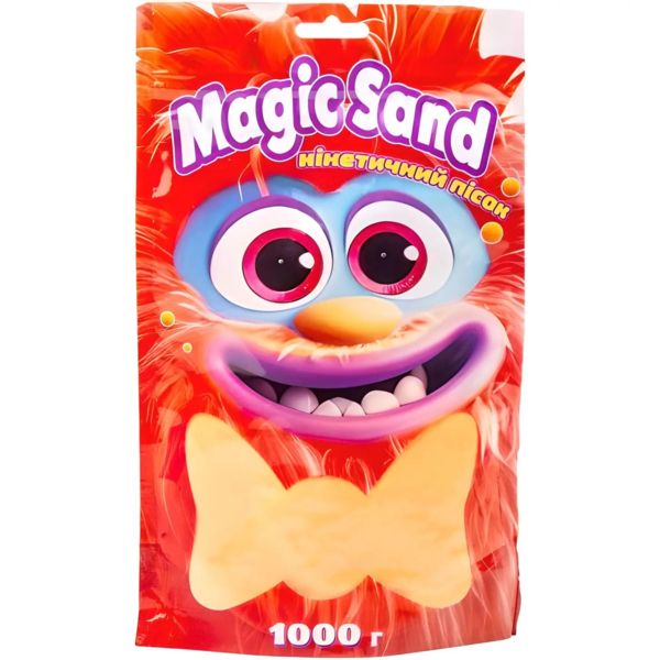 Кінетичний пісок Strateg Magic sand, оранжевий, 1 кг (39404-7) - Pampik