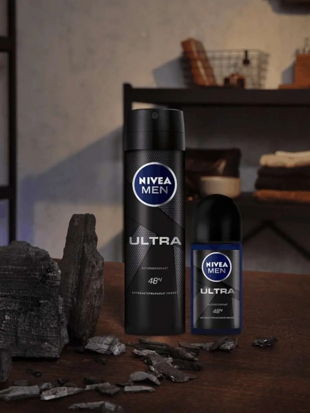 Дезодорант-антиперспірант Nivea Men Ultra, роликовий, 50 мл - Pampik - 3