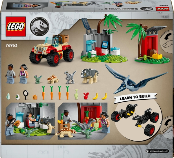 Конструктор LEGO Jurassic World Центр порятунку малюків динозаврів, 139 деталей (76963) - Pampik - 9