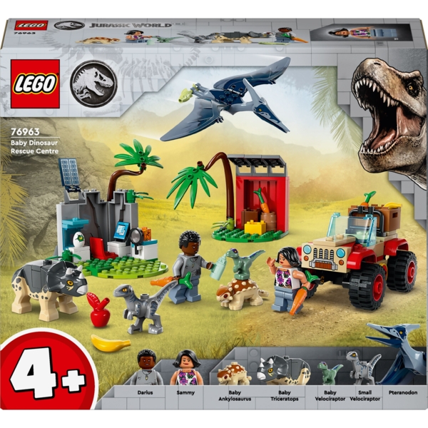 Конструктор LEGO Jurassic World Центр порятунку малюків динозаврів, 139 деталей (76963) - Pampik